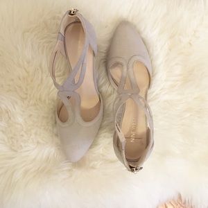 Nine West Leather Strap Heels